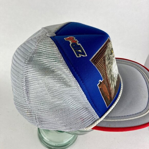 Vintage USPS Express Mail Mesh Trucker's Hat Zip+4 Snapback Cap - Picture 5 of 8